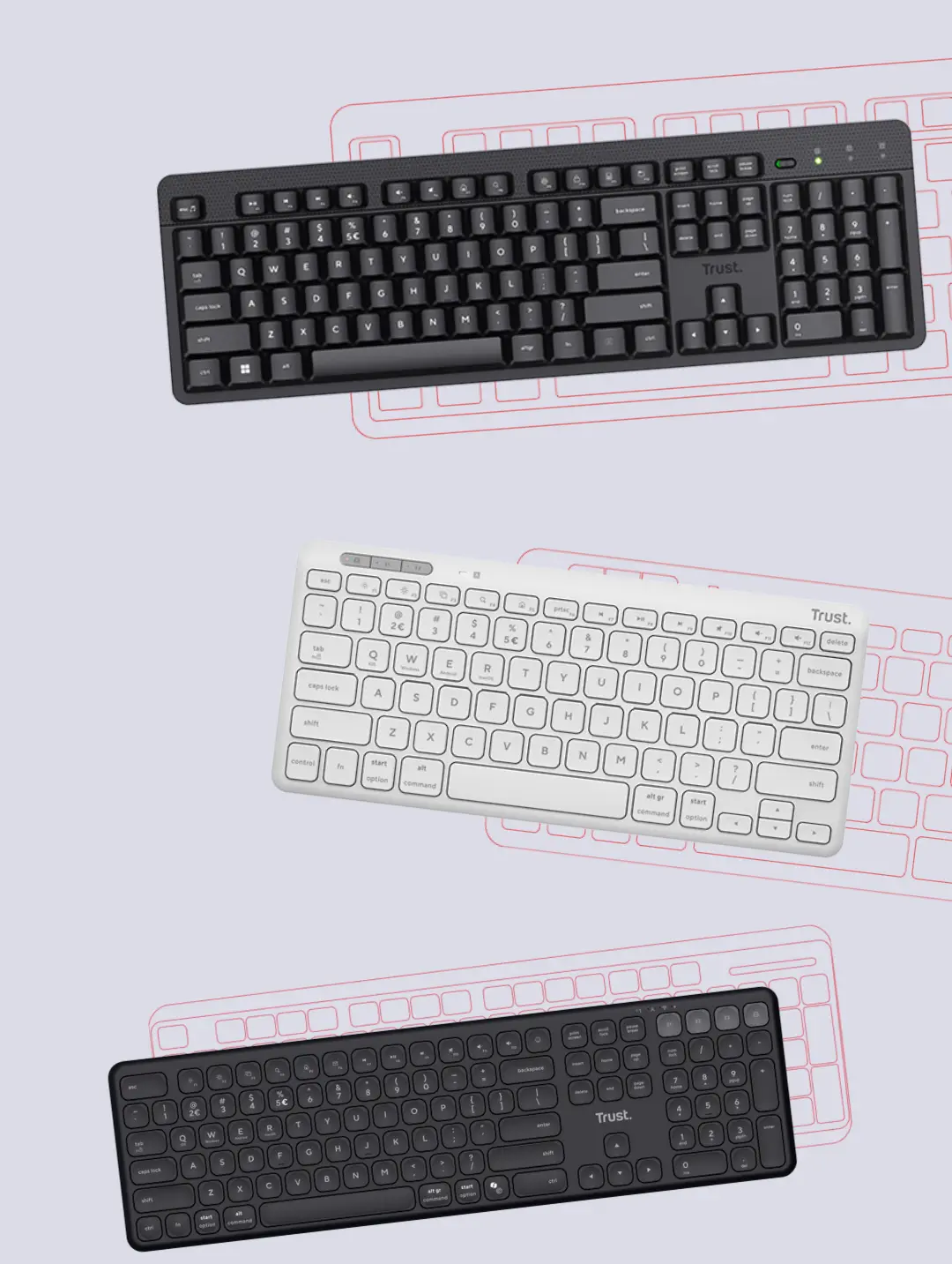 Teclados Trust Home & Office