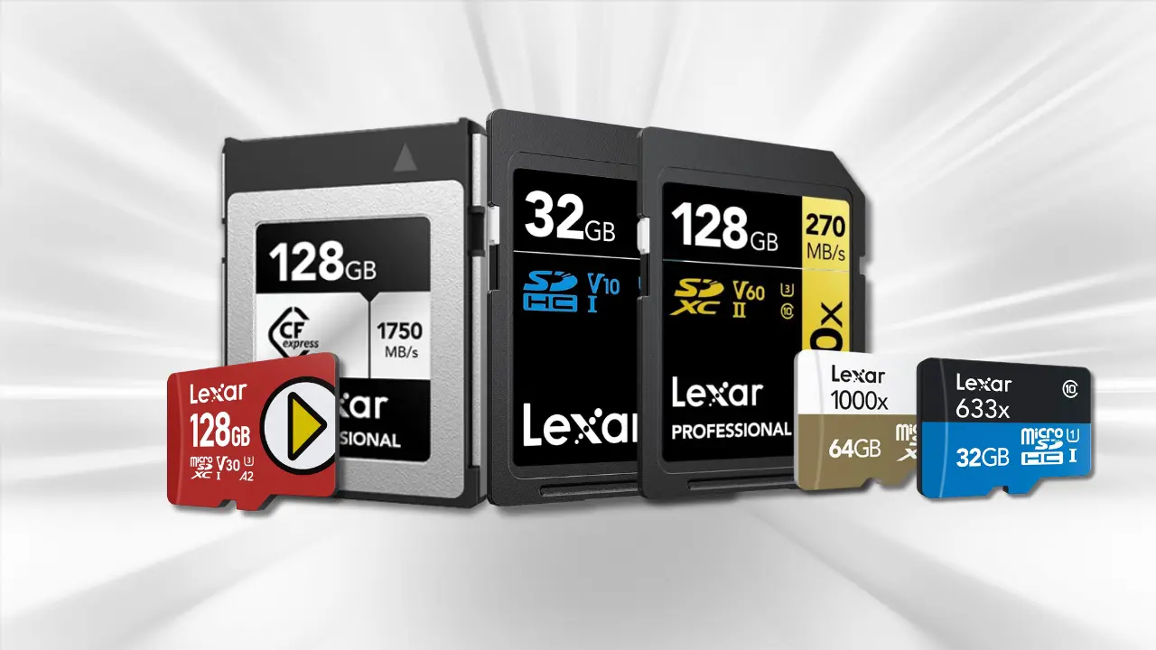 Tarjetas de memoria Lexar SD y MicroSD